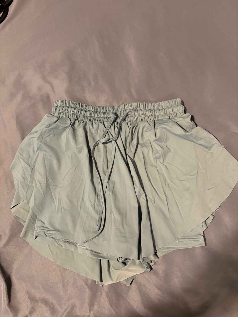 Altar'd State Sage Green Athletic Layered Shorts